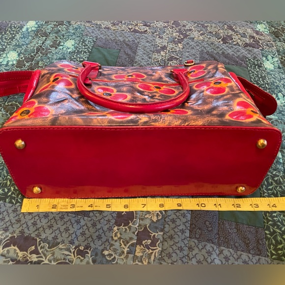 Hand Painted Leather Handbag, India - Picture 7 of 7